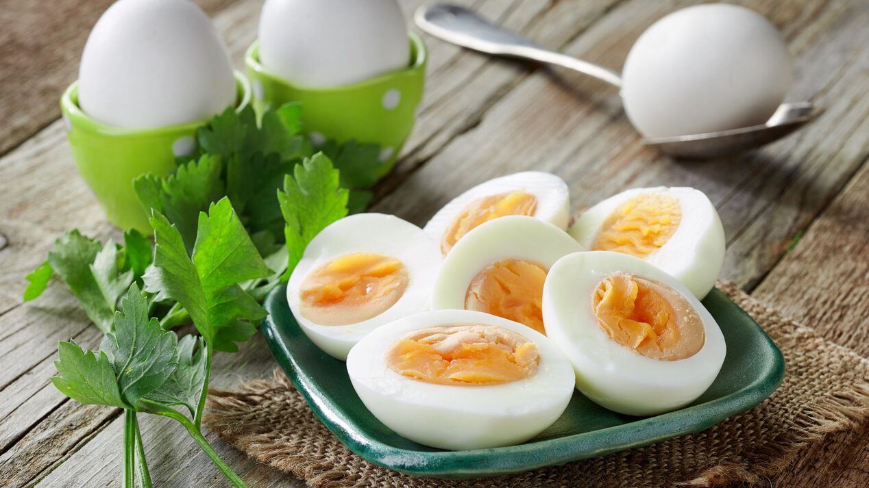 vařená vejce na dietě