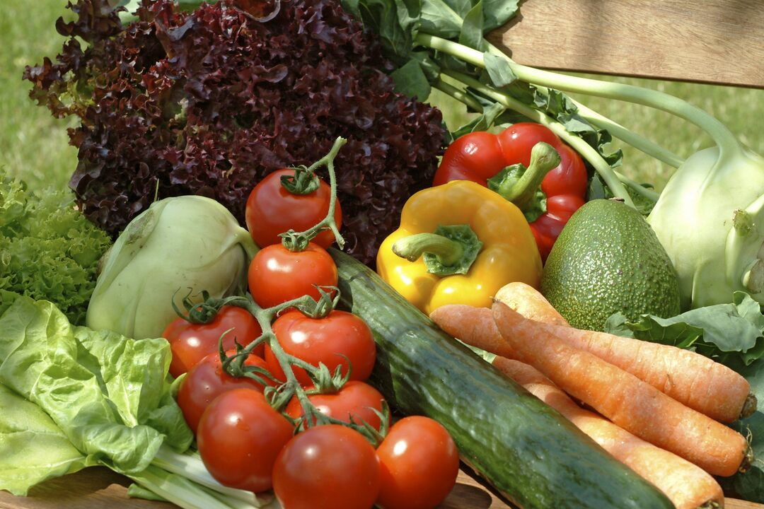 zelenina pro rostlinnou stravu